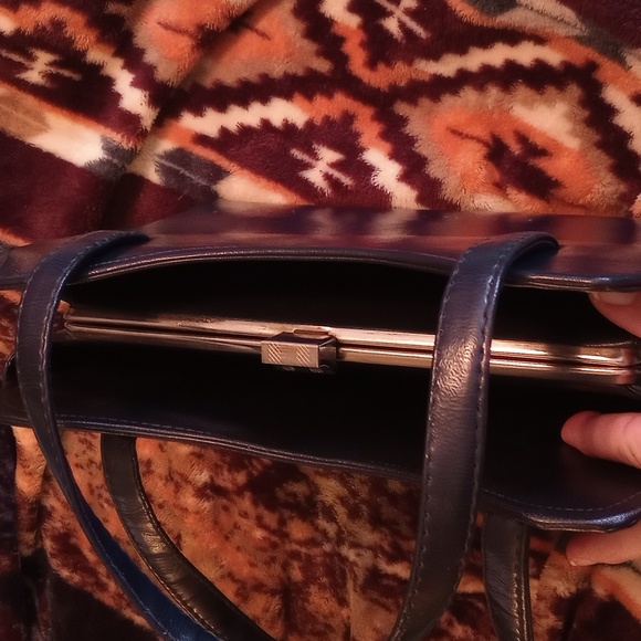 Navy blue handbag - Picture 5 of 8